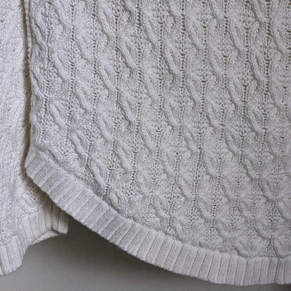 Jeanne Pierre Cream Beige 100% Cotton Sweater XL - Picture 8 of 16